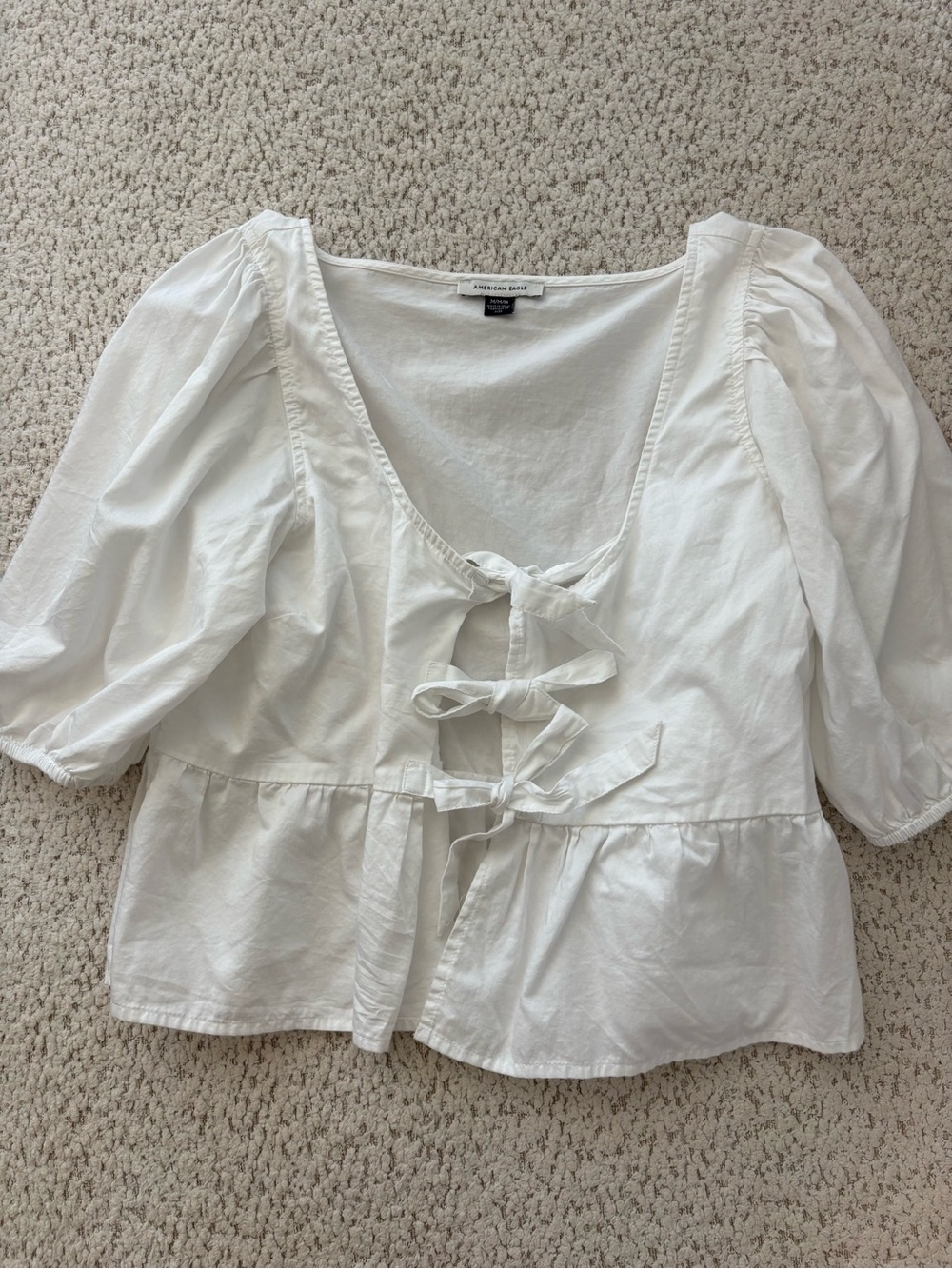 American Eagle Cottagecore Tie-Front  Top